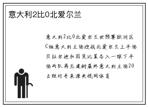 意大利2比0北爱尔兰